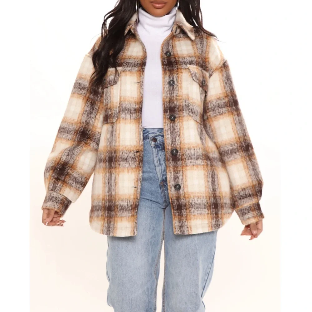 Fall Flannel Shacket - Picture 2 of 5